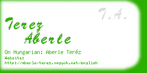 terez aberle business card